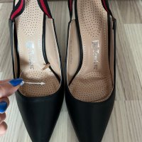 Черни обувки на висок ток, снимка 3 - Дамски обувки на ток - 36863521