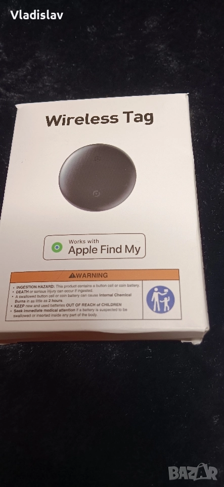 Устройство против изгубване, Airtag, GPS тракер, съвместимо с IOS Iphone, снимка 1