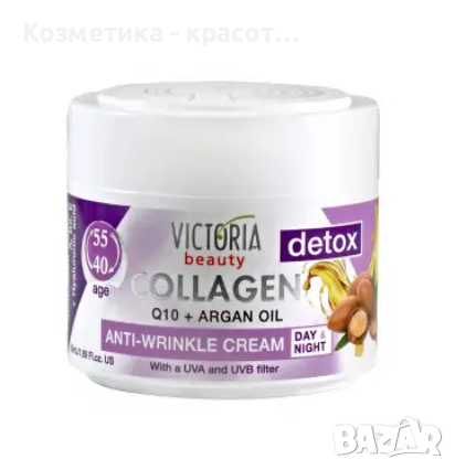 Дневен и нощен крем за лице против бръчки с  арганово масло 40 -55г. 50ml , снимка 1