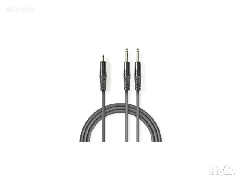 Кабел COTH23200GY50 stereo 3.5mm/M - 2x6.3mm/M 5m, снимка 1