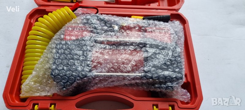 Компресор за кола,джип двубутален 12V с инструменти, снимка 1