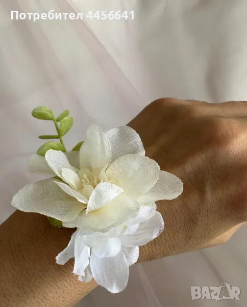 Сватбени бутониери, гривни за шаферки, закичванки, снимка 1