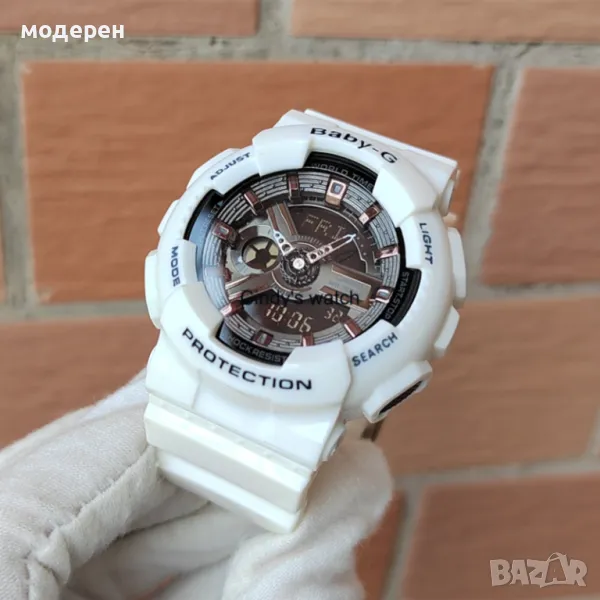 Baby g shock Бял с черно, снимка 1