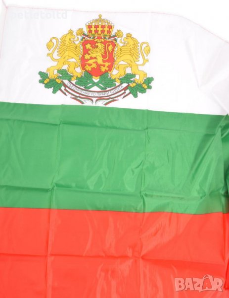 Българско знаме с ГЕРБ 145 см Х 92 см, снимка 1