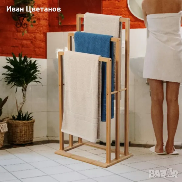 Бамбукова поставка за кърпи Kesper, снимка 1