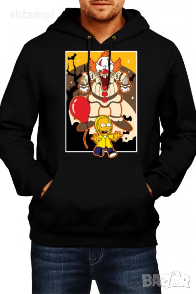 Мъжки Суитчър/Суитшърт Simpsons Krusty,Halloween,Хелоуин,Празник,Забавление,Изненада,Обичаи,, снимка 1
