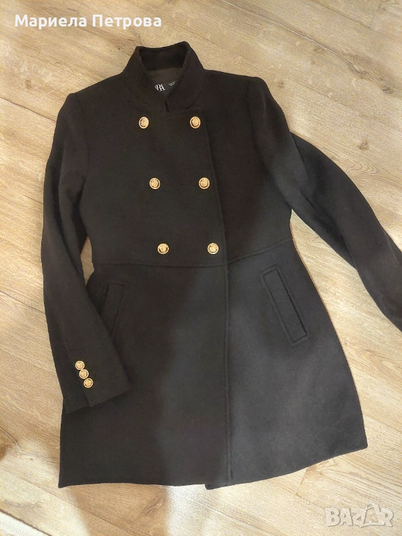 Зимно вълнено палто ZARA, снимка 1