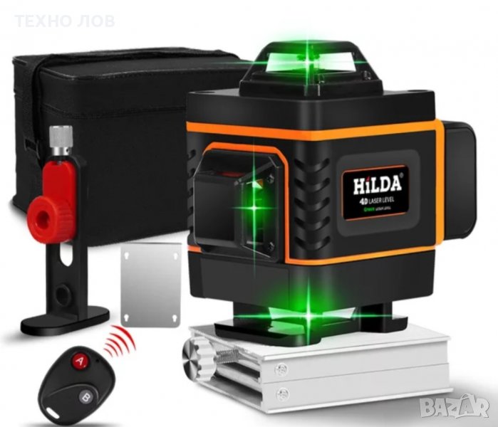 Лазерен Нивелир 4D,16 Линии Пълен Комплект водоустойчив, снимка 1