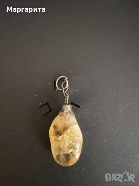 висулка от необработен кварц и сребро, снимка 1