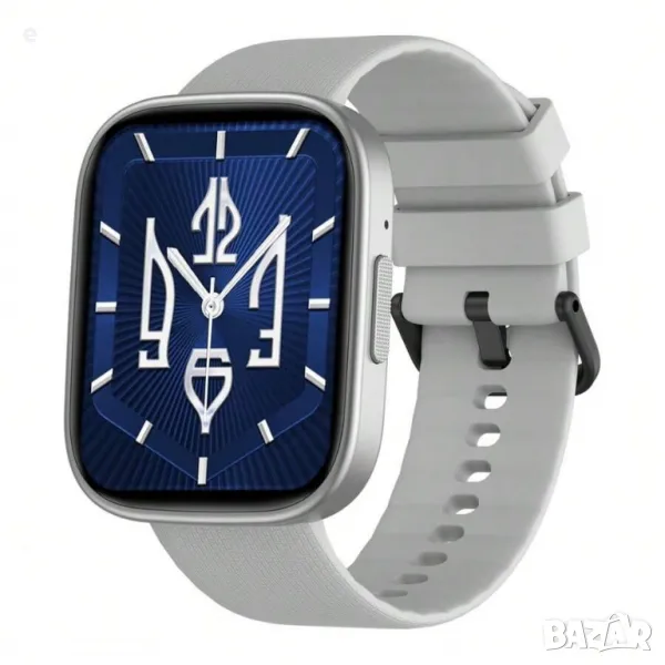 Смарт часовник Zeblaze GTS 3 PLUS, AMOLED, 2.15'', Разговори,Водоустойчив. Сив НОВ, снимка 1