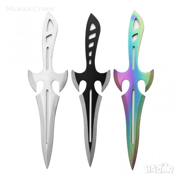 Ножове за хвърляне 3 броя комплект с калъф - Модел 13, снимка 1
