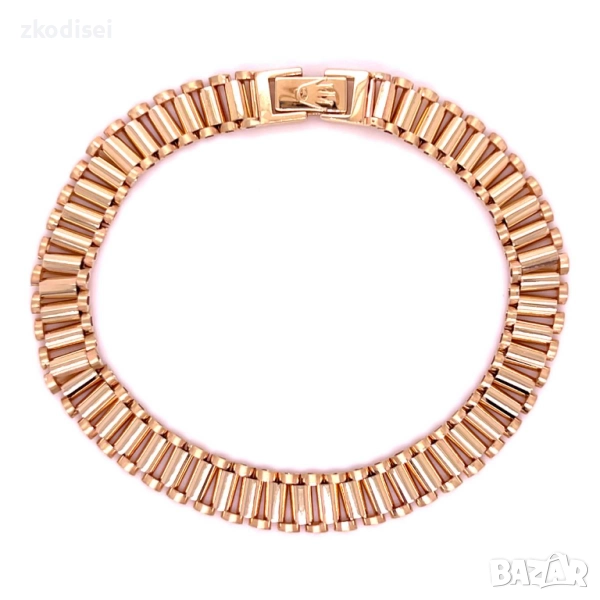 Златна дамска гривна ROLEX 11,62гр. 19,0см. 14кр. проба:585 модел:34391-6, снимка 1