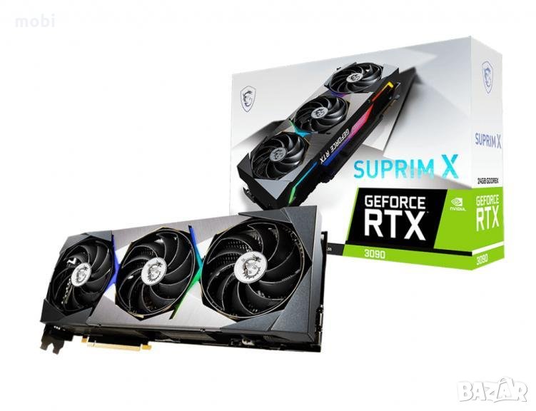 MSI GeForce RTX 3090 Suprim X 24G, 24576 MB GDDR6X, снимка 1