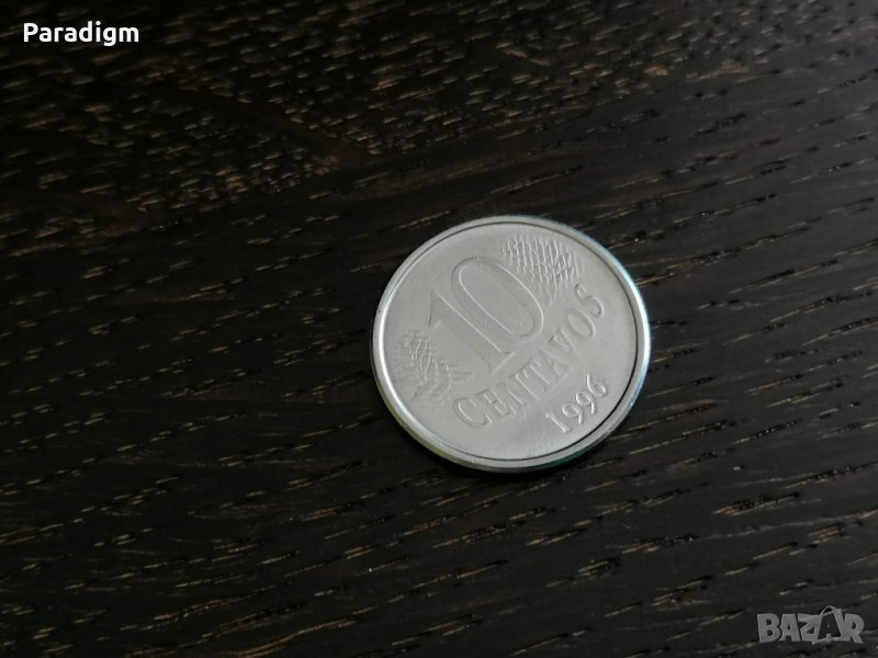 Монета - Бразилия - 10 центавос | 1996г., снимка 1