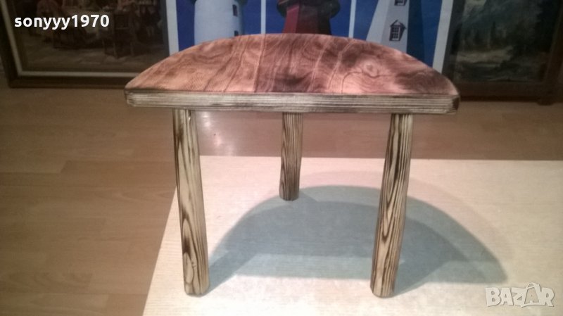 трикрако столче-арт антик-38х32х17см, снимка 1