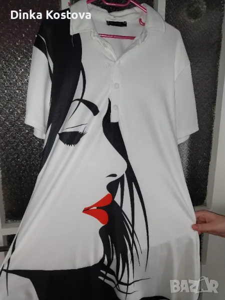 Дамска рокля с принт, снимка 1