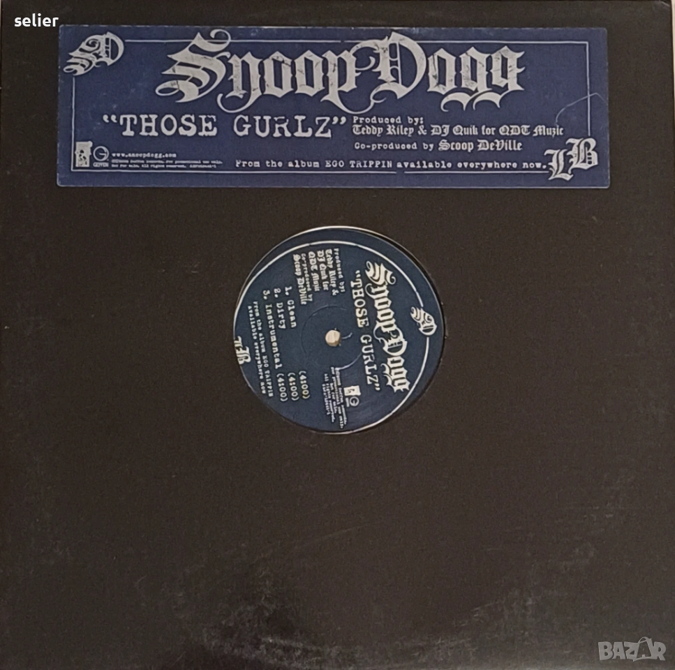 Snoop Dogg ‎– Those Gurlz Maxi Single 12 Издание 🇺🇸 USA 2008г-PROMO издание Стил:HIP HOP Състояние, снимка 1