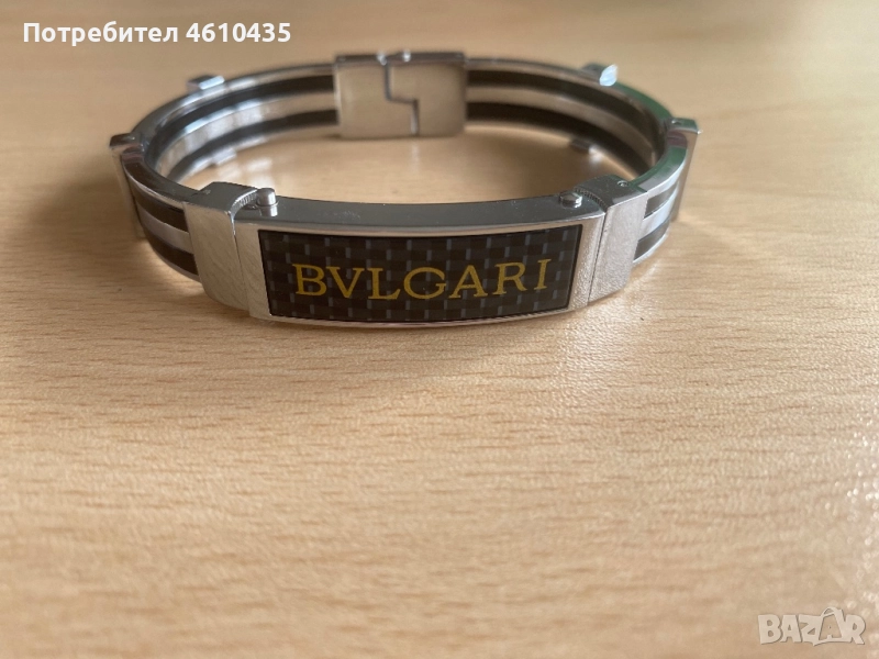 Мъжка гривна на BVLGARI (Реплика), снимка 1