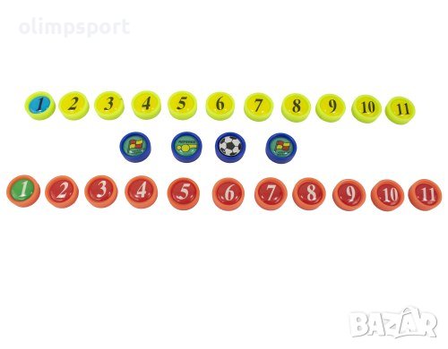 Магнити за треньорска дъска по футбол, Ф2 см, Комплект 26 броя. , снимка 1