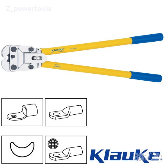 Klauke K5 Инструмент за кримпване 6 до 50 mm², снимка 1