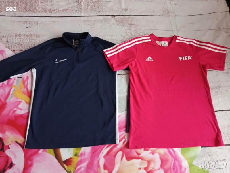 Блуза Nike Dri-FIT и тениска Adidas FIFA 164 р., снимка 1