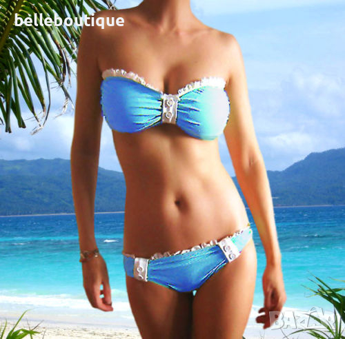 Бански на райета Jessica Simpson, размер S, снимка 1