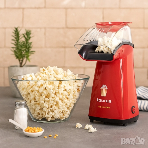 Машина за пуканки Taurus Pop'n'corn, 1100W, снимка 1