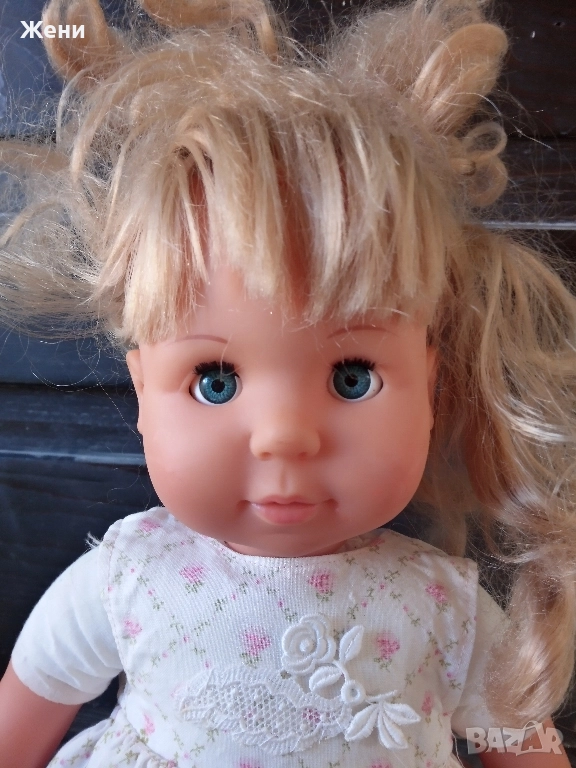 Bayer винтидж говореща кукла на немски език, снимка 1