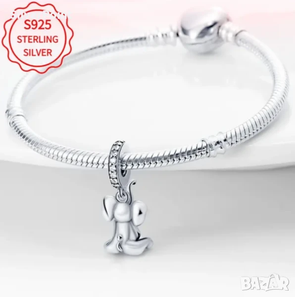 Сребърен талисман за Пандора Слонче 🐘, снимка 1