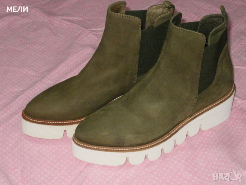 NUDE нови дамски боти естествена кожа 38, снимка 1