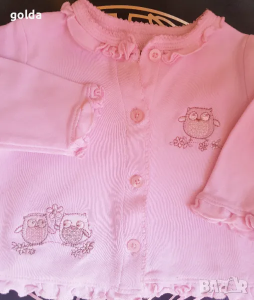 Бебешки сет жилетка+красиво боди за 6 мес., снимка 1