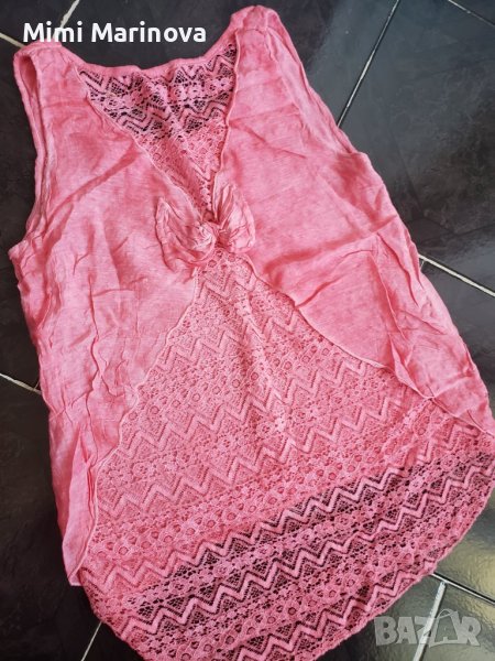 Потник с панделка и дантела , снимка 1