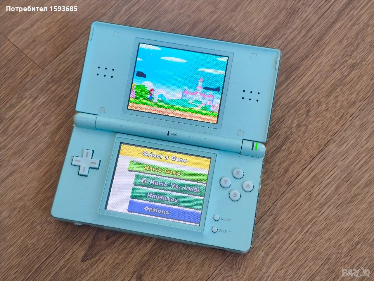 Хакнато Nintendo DS Lite с качени игри, снимка 1