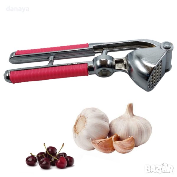 4297 Преса за чесън с приставка за вадене на костилки, снимка 1