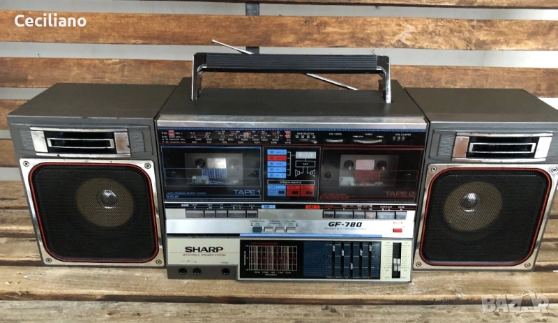 Радиокасетофон SHARP GF-780Z(D) -работещ и хубаво звучащ!, снимка 1