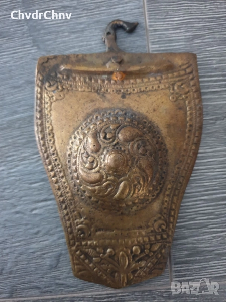 Българска бронзова пафта за колан/15см-270гр/пафти, снимка 1