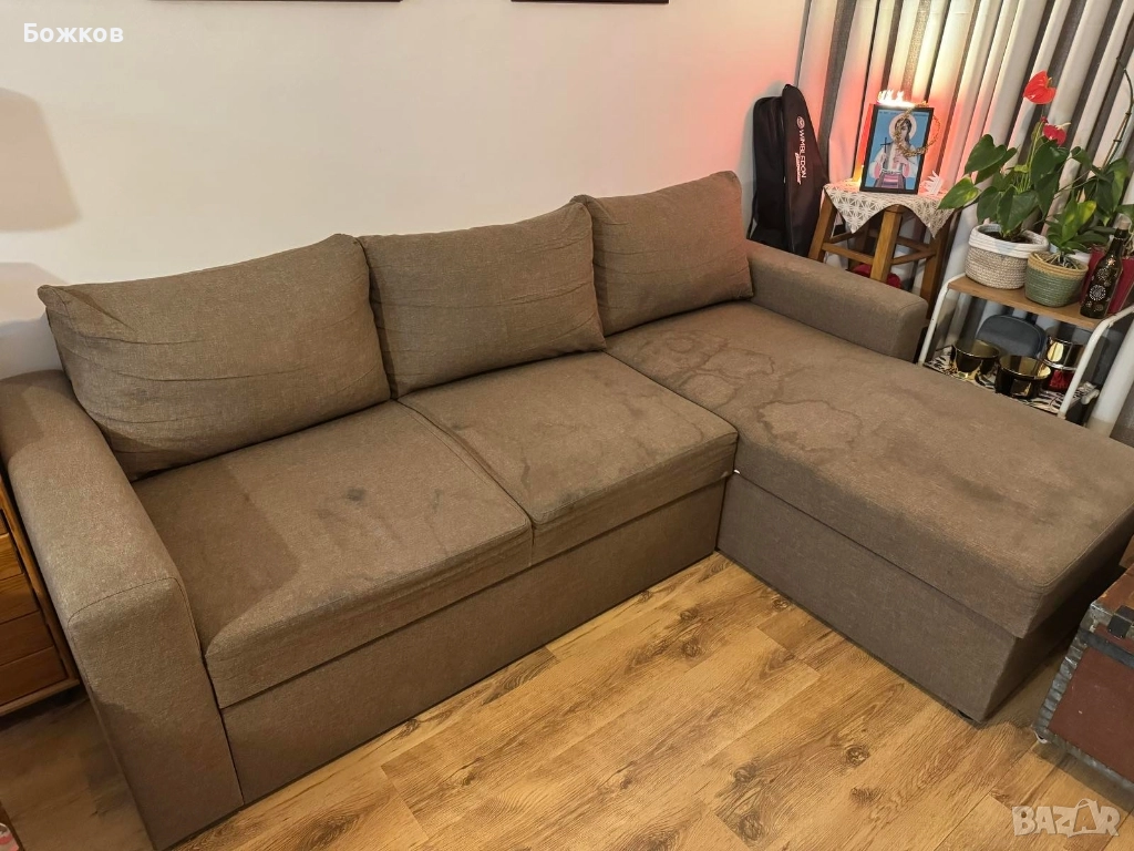 разтегателен диван с лежанка в София, снимка 1