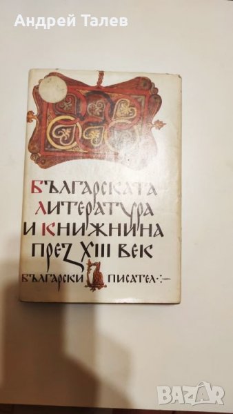 българската литература и книжнина през 13 ти век, снимка 1