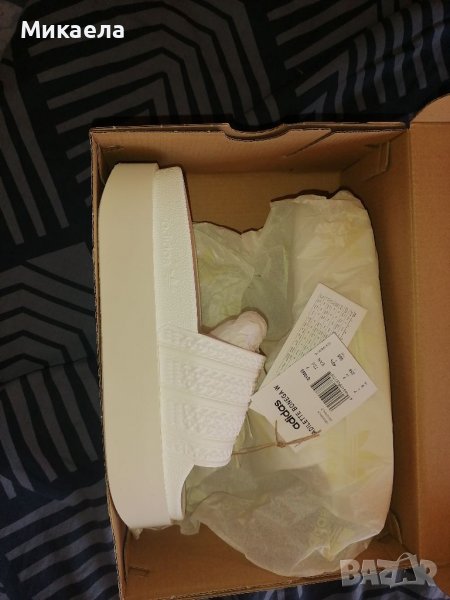 Adidas Adilette Bonegs W, чехли на платформа, снимка 1
