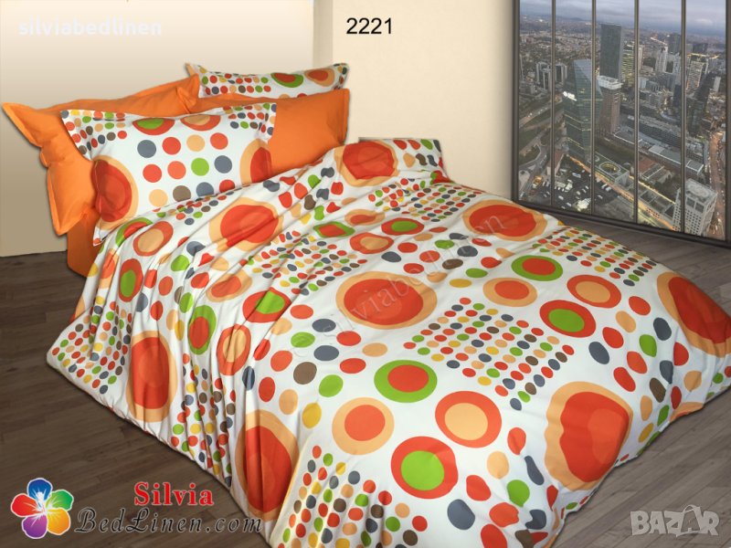 Спално бельо ранфорс 100% памук,голяма спалня,единично, пет части, снимка 1
