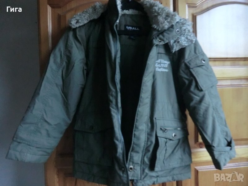 зелено яке с рошава качулка, снимка 1