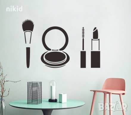 Козметика стикер постер самозалепваща лепенка за козметичен салон за красота, снимка 1