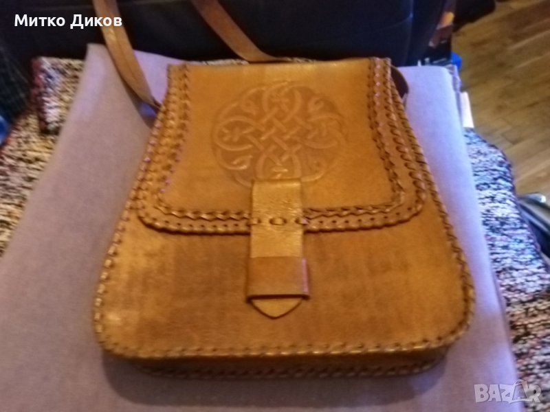 Женска чанта естествена кожа 280х250х65мм №15, снимка 1