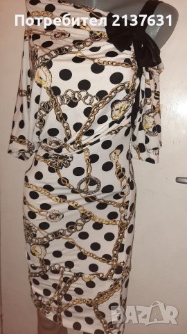 НОВА с Етикет Интересна ДАМСКА РОКЛЯ Размер М , снимка 4 - Рокли - 36938828