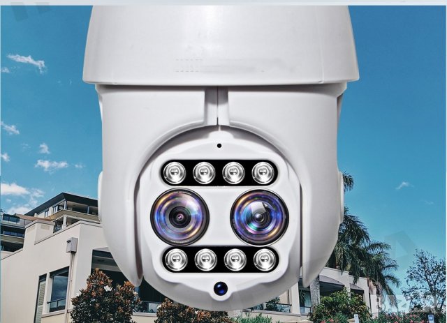 Двойна WiFi безжична IP камера 2MP FULL-HD1080P с цветно нощно виждане,, снимка 6 - HD камери - 34650360