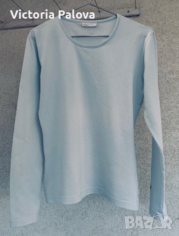 Небесносиня блуза/топ CLOSED лукс, снимка 2 - Блузи с дълъг ръкав и пуловери - 40511455