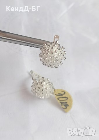 Сребърни обеци, снимка 1