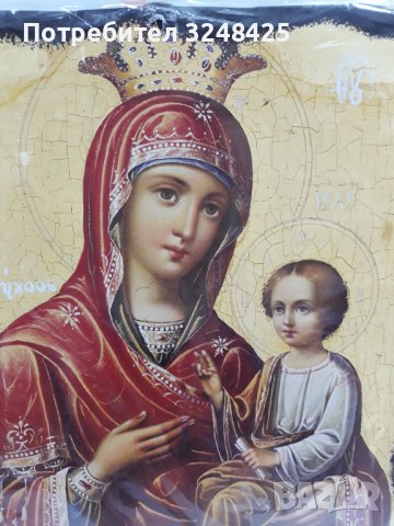 Голяма икона на Пресвета Майка Богородица Закрилница - Модел ВГ-- ръчна изработка , снимка 8 - Икони - 37640139