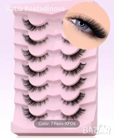 Мигли за грим тип котешко око, снимка 5 - Козметика за лице - 51537666