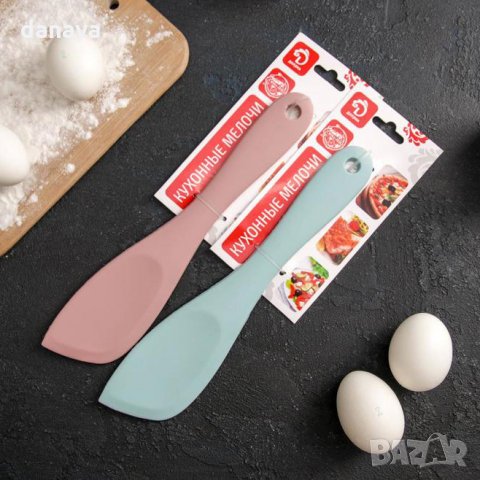 2243 Кухненска силиконова шпатула лопатка за разбъркване, снимка 2 - Прибори за хранене, готвене и сервиране - 33260267